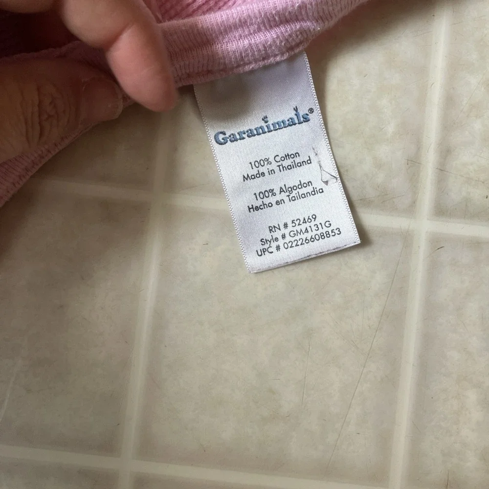 Garanimals Thermal Baby Blanket Waffle Weave light pink Cotton Receiving GM4131G